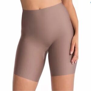 SPANX 2X Thinstincts Mid-Thigh Shorts 0248 mocha brown Plus Size Style purple